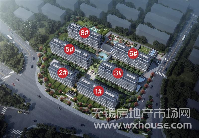 楼栋总平效果图