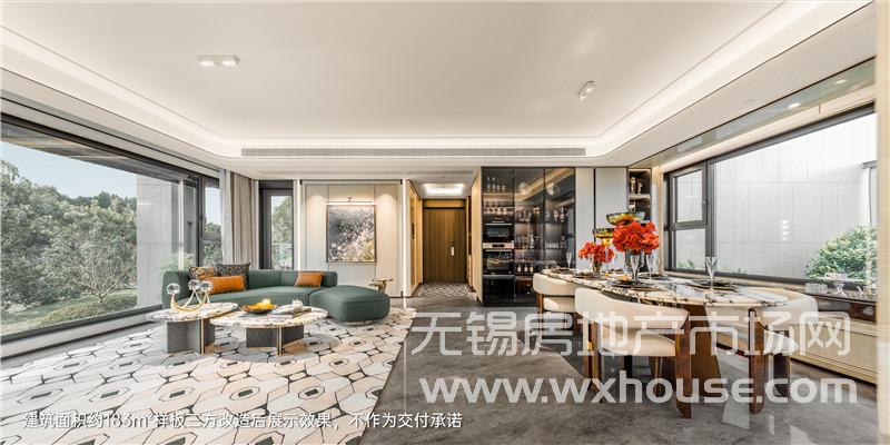 183㎡户型样板间餐客厅
