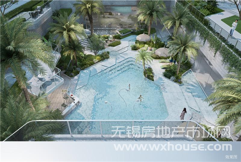 戏水池效果图